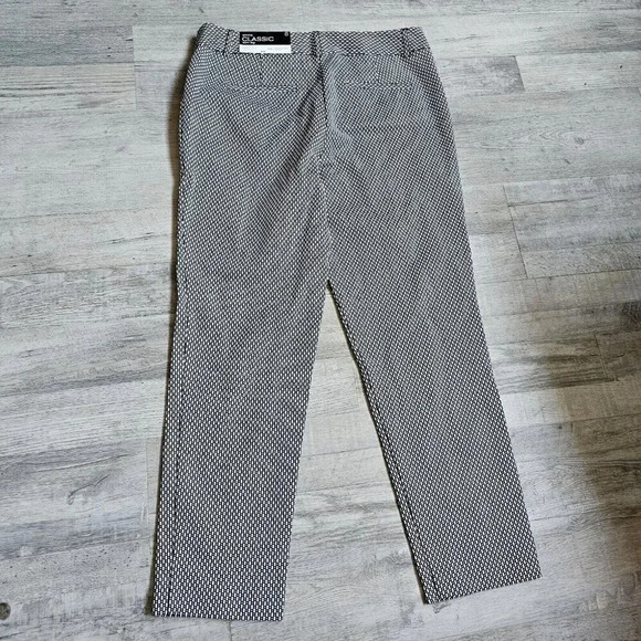 Liz Claiborne Emma Classic Ankle Womens Dress Pants Size 8 Black White NWT - Picture 11 of 14